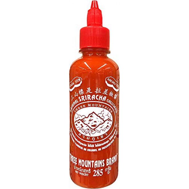 Original Three Mountain Sriracha Hot Chili Sauce Most Spicy Flavor