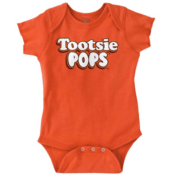Original Tootsie Pops Lollipops Logo Romper Boys or Girls Infant Baby Brisco Brands 12M