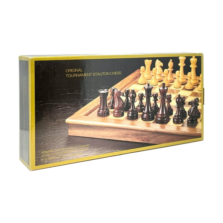 We Games English Staunton Wood Tournament Chess Pieces, Heavy