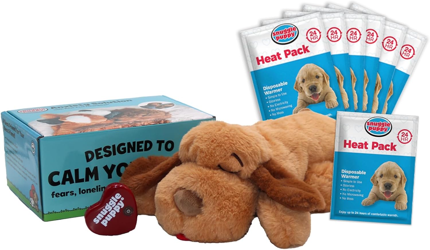 Original Toys - Heartbeat Puppy for Dogs - Pet Anxiety Relief and ...