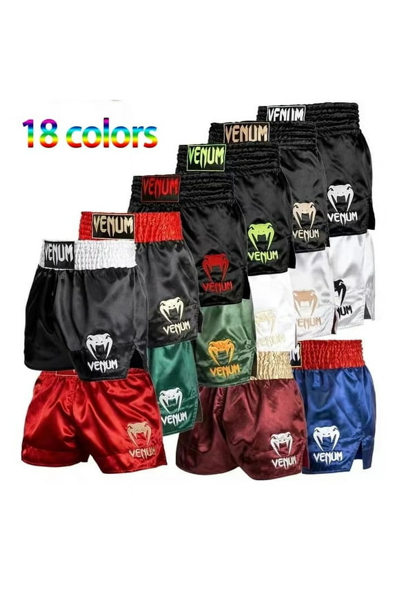 Original Training Muay Thai Gym Fighting Shorts Fitness Combat Sports Pants Embroidery Style Boxing Shorts Sweat Pants