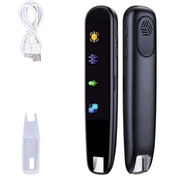 Original Translator Pen, Portable Smart Scanning & Reading Device, 112 Languages Electronic Dictionary Offline & Online Translation for Study, Work, Travel All People (Black)