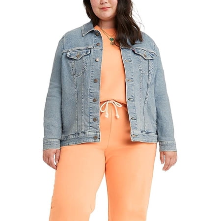 Levis Womens Plus Size Original Trucker Jacket 3X Jeanie