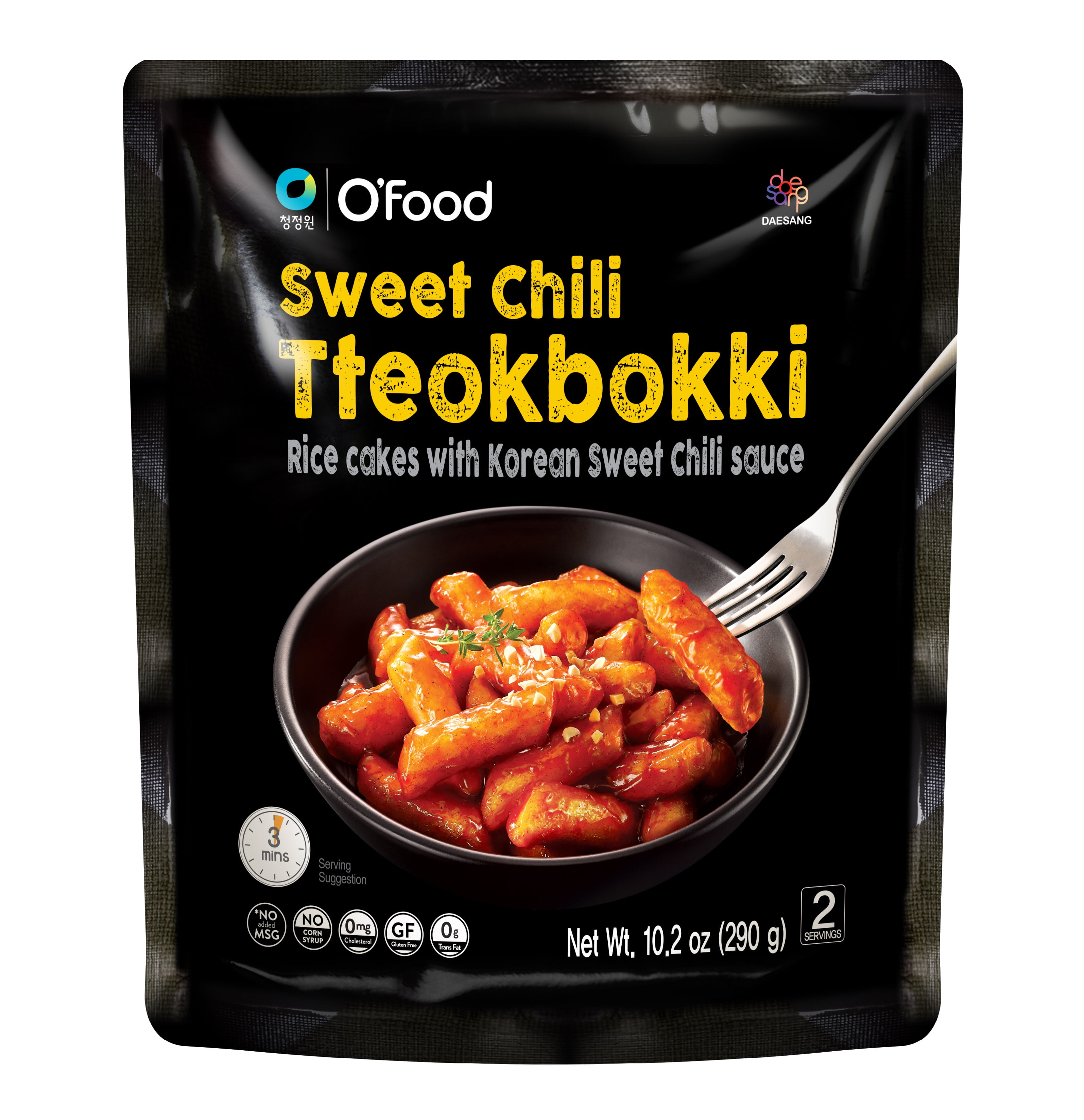 O'Food Original Tteokbokki Sweet Chili Rice Cakes, 10.2 oz