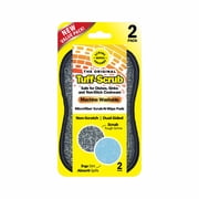 Tuff-Scrub Original Microfiber Scrub-N-Wipe Cleaning Pads, 2 Pack Large Size