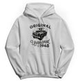 thumbnail image 1 of Original & Unrestored 1948 Heritage Graphic White Men's Cotton Pullover Hoodie, 1 of 1