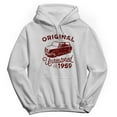 thumbnail image 1 of Original & Unrestored 1959 Heritage Graphic White Men's Cotton Pullover Hoodie, 1 of 1