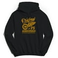 thumbnail image 1 of Original & Unrestored High Octane Graphic Black Men's Cotton Pullover Hoodie, 1 of 1
