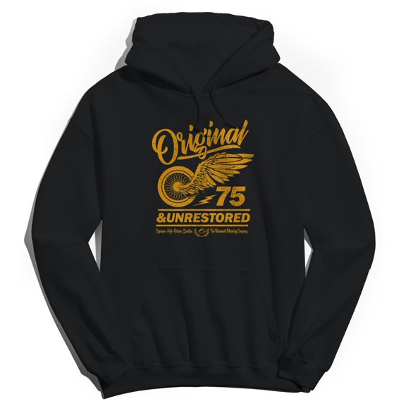 Original & Unrestored High Octane Graphic Black Men's Cotton Pullover Hoodie