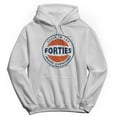 thumbnail image 1 of Original & Unrestored Iconic Forties Graphic White Men's Cotton Pullover Hoodie, 1 of 1
