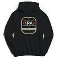 thumbnail image 1 of Original & Unrestored Ipa Graphic Black Men's Cotton Pullover Hoodie, 1 of 1