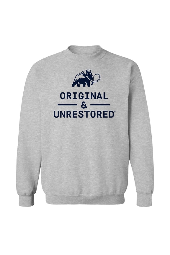 Lock Up Graphic Sport Grey Men's Cotton Pullover Sweatshirt