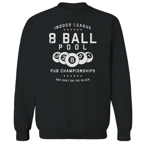 Original & Unrestored One Shot Graphic Black Men's Cotton Pullover Sweatshirt