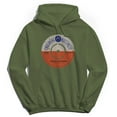 thumbnail image 1 of Original & Unrestored Records Graphic Military Green Men's Cotton Pullover Hoodie, 1 of 1