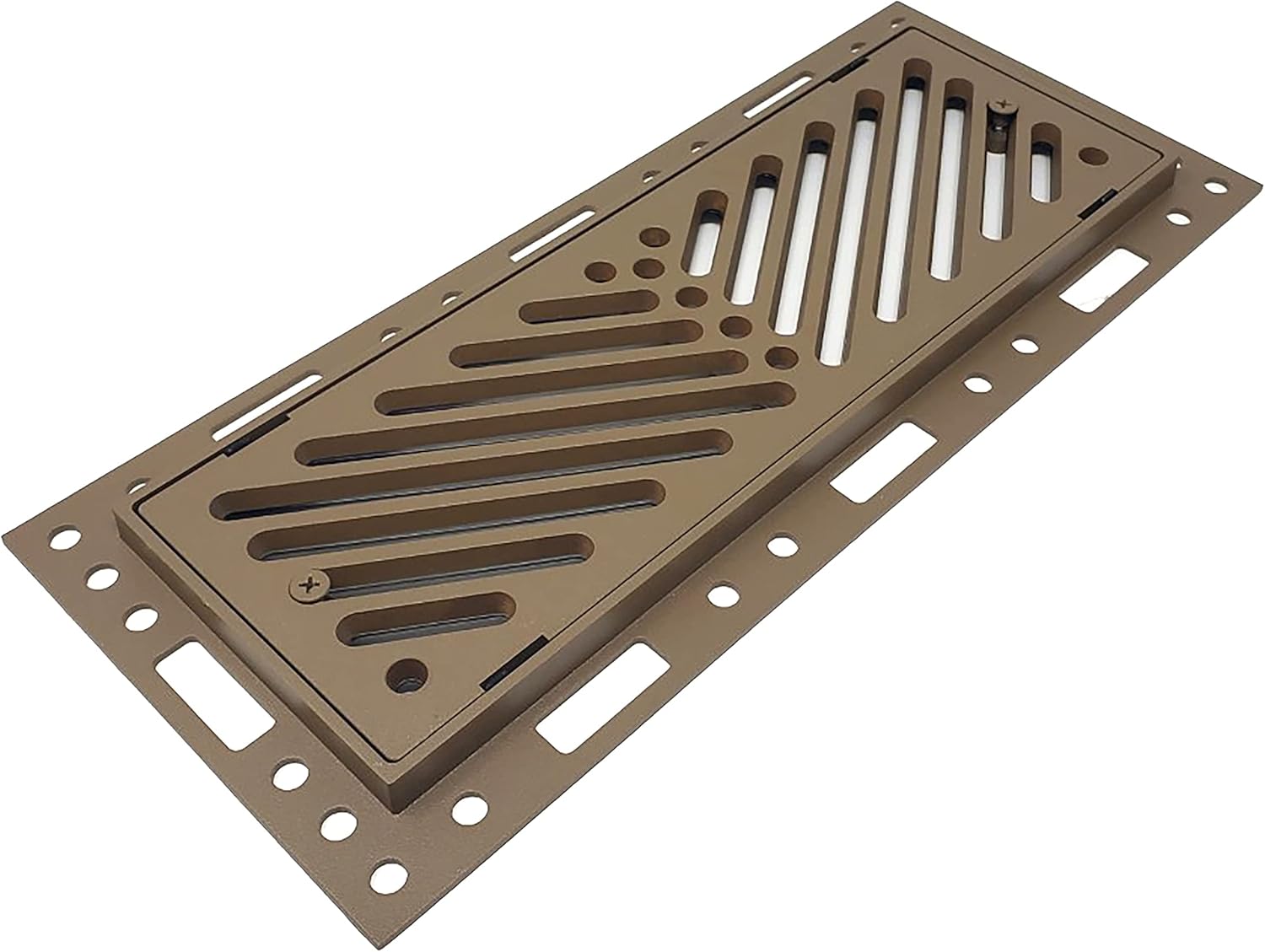 Original Ventique Breeze Flush Mount Metal Floor Vent with Damper (4x10