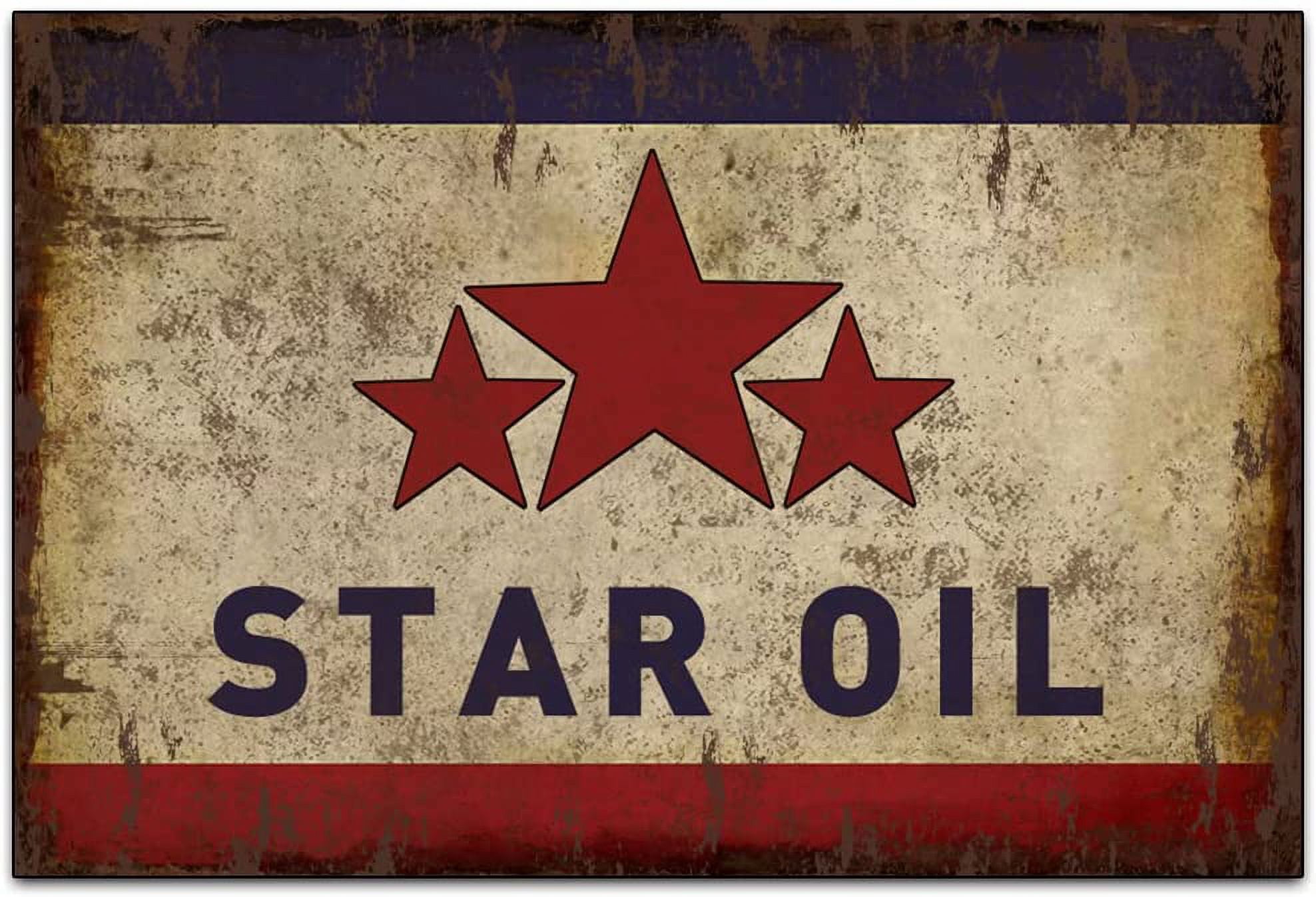 Original Vintage Design Mobil Oil Tin Metal Wall Art Signs, Thick