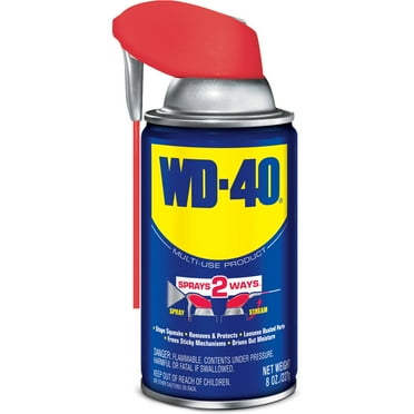 Classic WD-40 Formula, Multi-Purpose Lubricant Spray with Smart Straw, 8 oz.