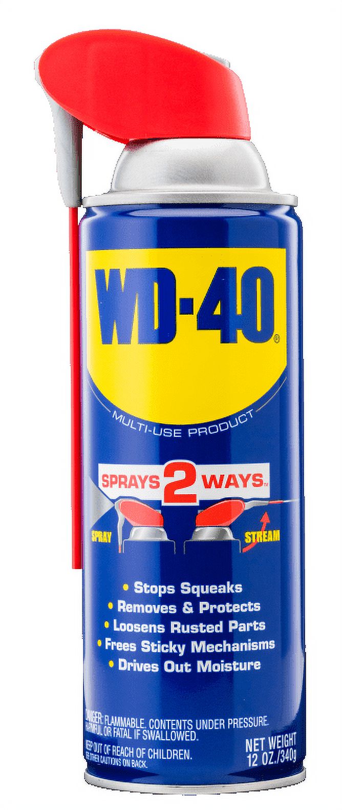 Original WD-40 Formula, Multi-Use Product With Smart Straw Sprays 2 Ways, Multi-Purpose Lubricant Spray, 12 oz - image 1 of 10