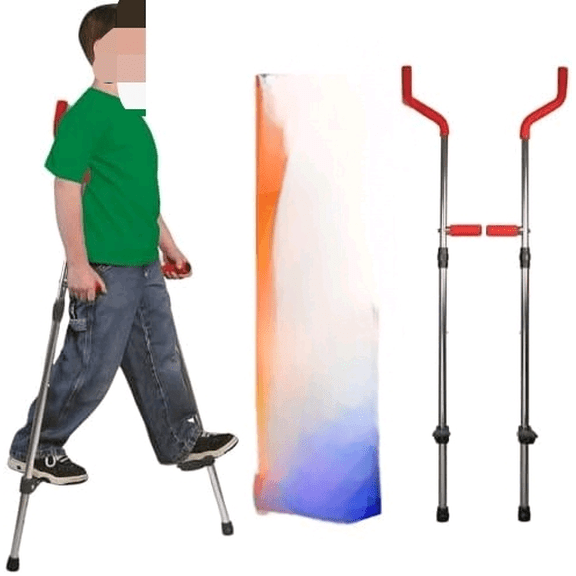 Original Walkaroo JR. Aluminum Lightweight Stilts with Ergonomic Design for Kids Outdoor/Indoor Active Play and Exercise (110 Lbs Max Weight)$$Sport & Recreation Other