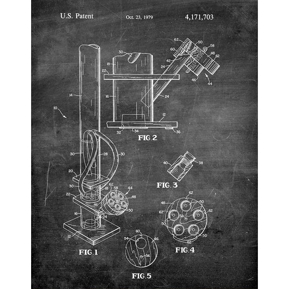 Original Water Pipe Artwork Submitted In 1979 - Smoking - Patent Art Print