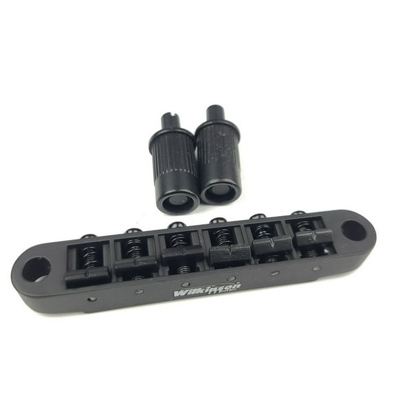 Original Wilkinson Black Tune-O-Matic Style Electric Guitar Bridge For Lespaul LP SG Guitar WOGT1+WOGB2