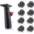 thumbnail image 1 of The Original Wine Saver Pump and Wine Preserver with Wine Stoppers Vacuum Sealer. Wine Pump and Wine Vacuum Stopper are Black. Wine Bottle Keeper Set Keeps Wine Fresher for Longer., 1 of 5