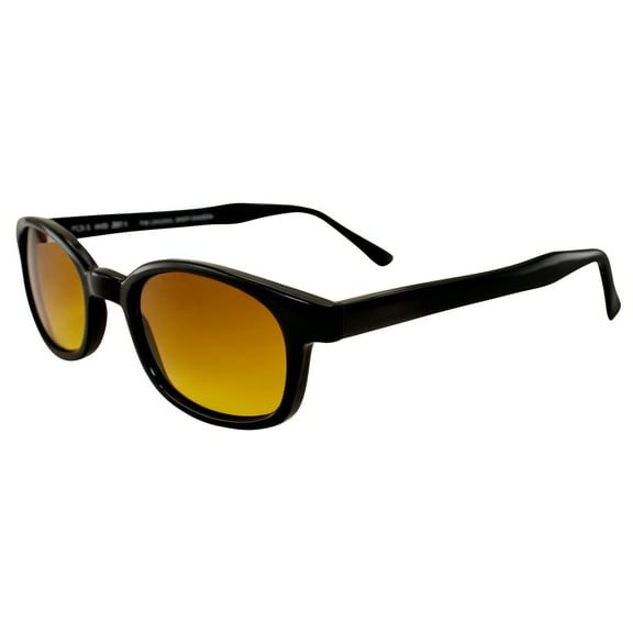 Original X-KD's Biker Blue Buster Amber Gradient 20% Larger Sunglasses