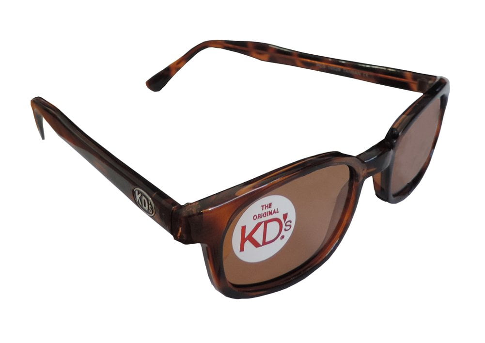 Original X-KD's Biker Shade Polarized Sunglasses Tortoise Shell
