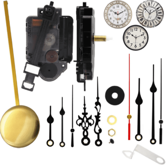 Original Youngtown 12888 Pendulum Clock Movement with 3 Sets of Hands 23 mm (9/10 inches) Shaft Length 15.4 mm (3/5 inch) Thread Length.