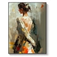 thumbnail image 1 of Original abstract female figure oil painting original abstract painting female back oil painting modern female room decoration,183*122cm (72*48) inches, unstretched frameless, 1 of 4