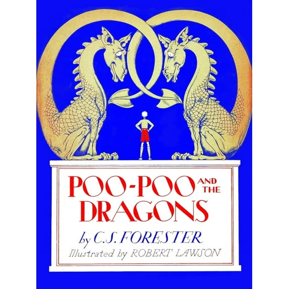 Original cover art to the first edition of "Poo-Poo and the Dragons" by C.S. Forester. Forester first told the stories about Harold