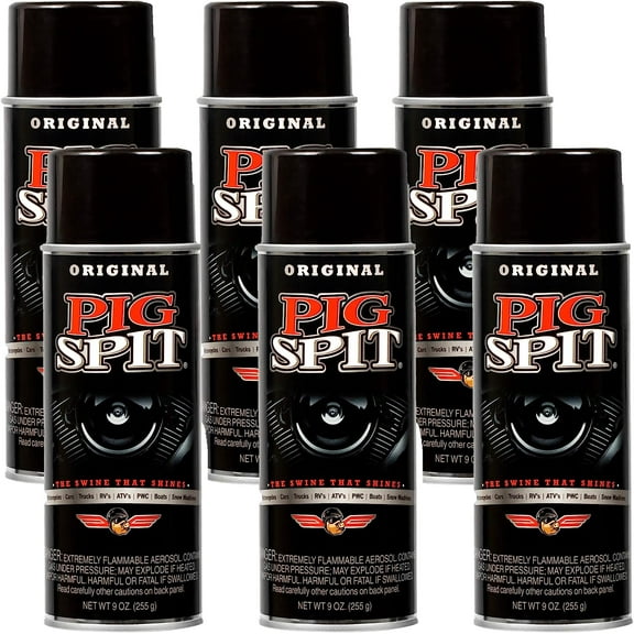 Original for Use on Motors, Transmissions, Vinyl and Black Plastic Trim Components and Tires, 9 oz, 6-Pack (PSO-6PK)