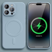 Original liquid silicone for MagSafe wireless charge magnetic case for iPhone 15 14 plus 13 12 11 pro X XR XS Max 7 8 soft cover