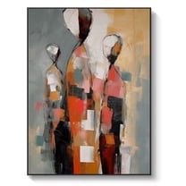 Original oil painting colorful abstract women original abstract women oil painting modern wall art,61*46cm (24*18) inches, unstretched frameless