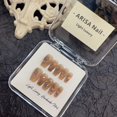 thumbnail image 1 of [Original real shot] Maillard color spray gun hand-worn nail piece light luxury pure handmade high quality control nail, 1 of 7