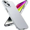 thumbnail image 1 of OriginalFit Slim Case for iPhone 14 6.1'', Ultra Thin Sturdy Protective Phone Case with Full Camera Protection & Anti-Scratch & No Fingerprint Hard Matte Back Cover, Silky-Touch, Silver, 1 of 15