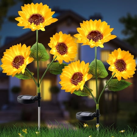 OriginalSoucing Solar Yellow LED Landscape and Walkway Light (2 Pack)