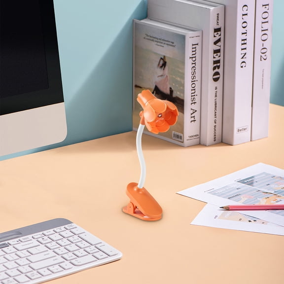 Originality Mini Desk Lamp, LED Folding Night Light with Magnetic Base and Eye Protection Warm Glow, Portable Reading Lamp with Clip and Touch Control for Bedroom Desk Study Gift
