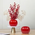 thumbnail image 1 of Originality Plastic Flower Pot Imitation Pumpkin Shape Halloween Ornaments Vase Festive Dress PS New Material Two Halves Splicing, 1 of 6