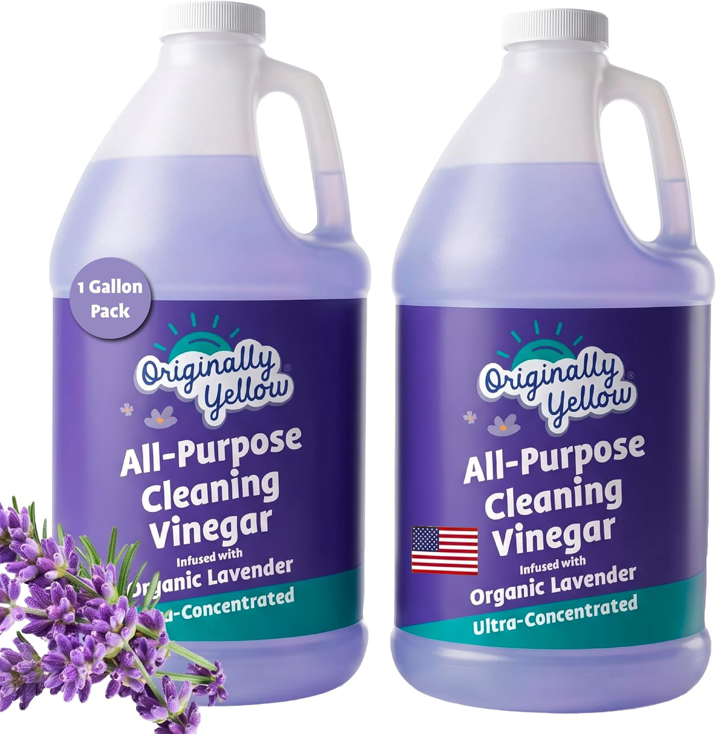 Originally Yellow Lavender White Vinegar For Cleaning Purpose | USA ...