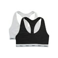 thumbnail image 1 of Hanes Womens' Originals Stretch Racerback 2 Pack Bralette, Style MHO101, 1 of 10