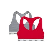 Hanes Womens' Originals Stretch Racerback 2 Pack Bralette, Style MHO101