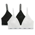 thumbnail image 1 of Hanes Originals Women's Stretch Triangle Bra, 2-Pack, 1 of 5