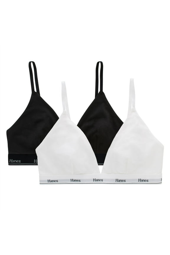 Originals Women's Stretch Triangle Bra, 2-Pack