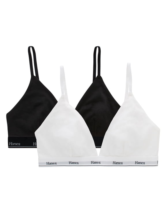 Originals Women's Stretch Triangle Bra, 2-Pack