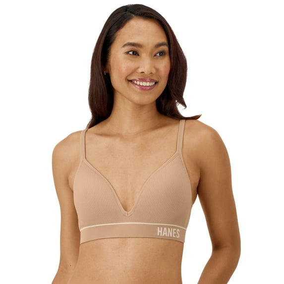 Hanes Originals Women's Rib Contour Wirefree Bra
