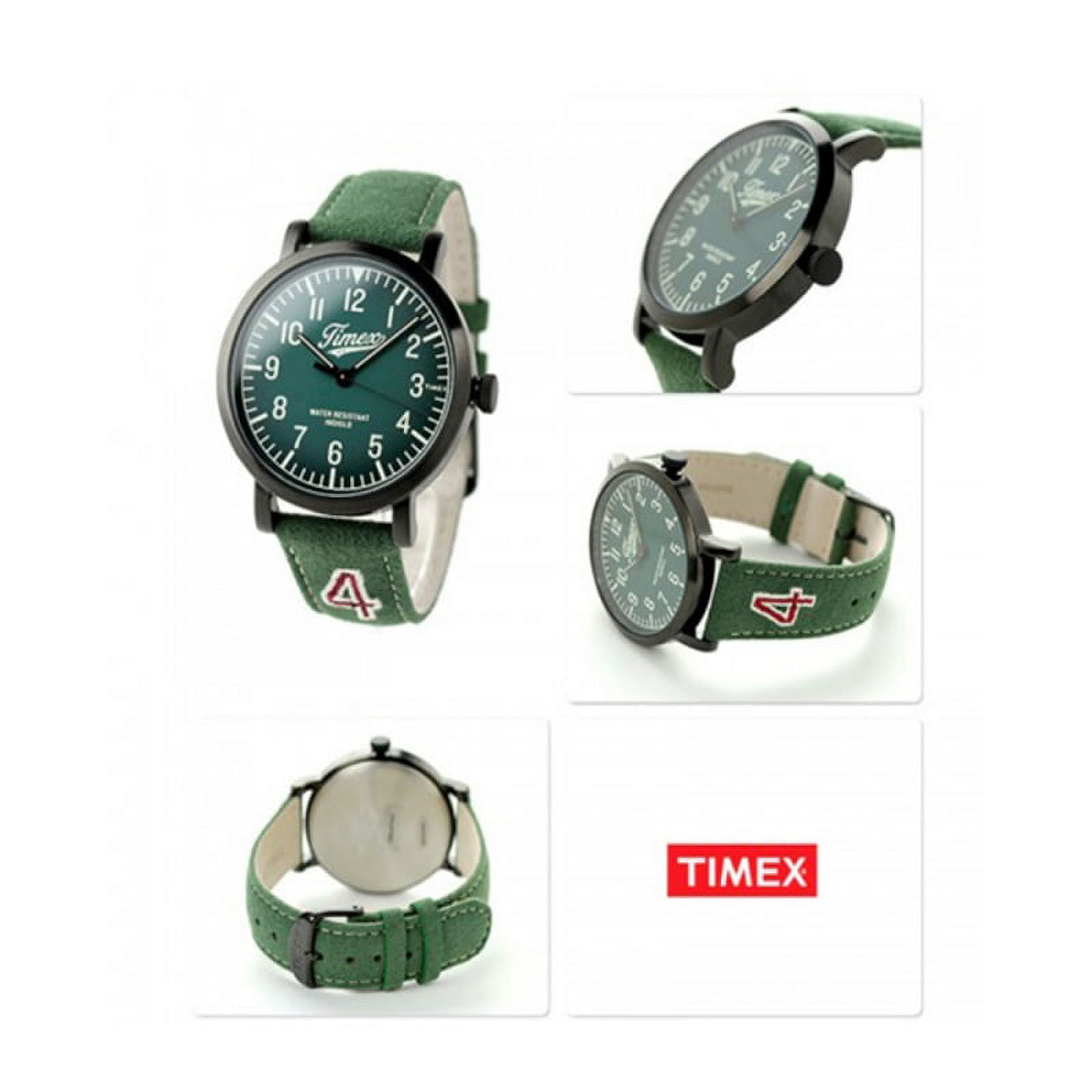 Timex Originals University Watch TW2P83300, Green Dial, Brass Case 