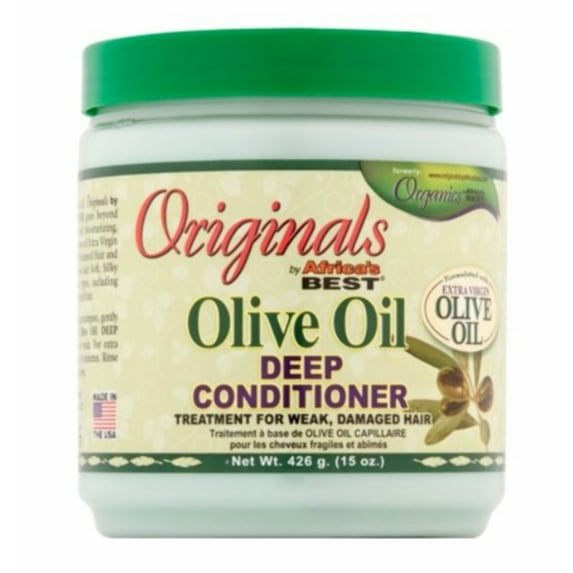 Originals by Africa's Best Olive & Shea Deep Conditioner Masque, Dry Damaged Hair, 15 oz, Moisturizing