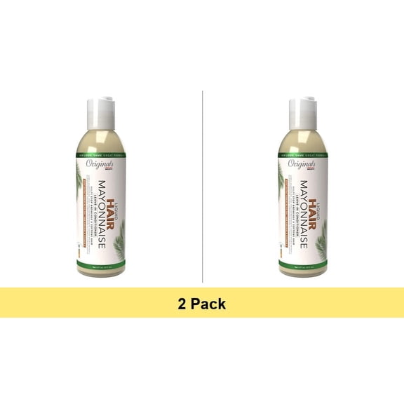 Originals by Africa's Liquid Hair Mayonnaise Leave-In Conditioner, 6 fl oz, Normal Hair, Moisturizing - 2 Pack