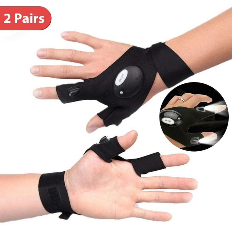 Valentines Day Gifts For Him Her, Rechargeable Flashlight Gloves